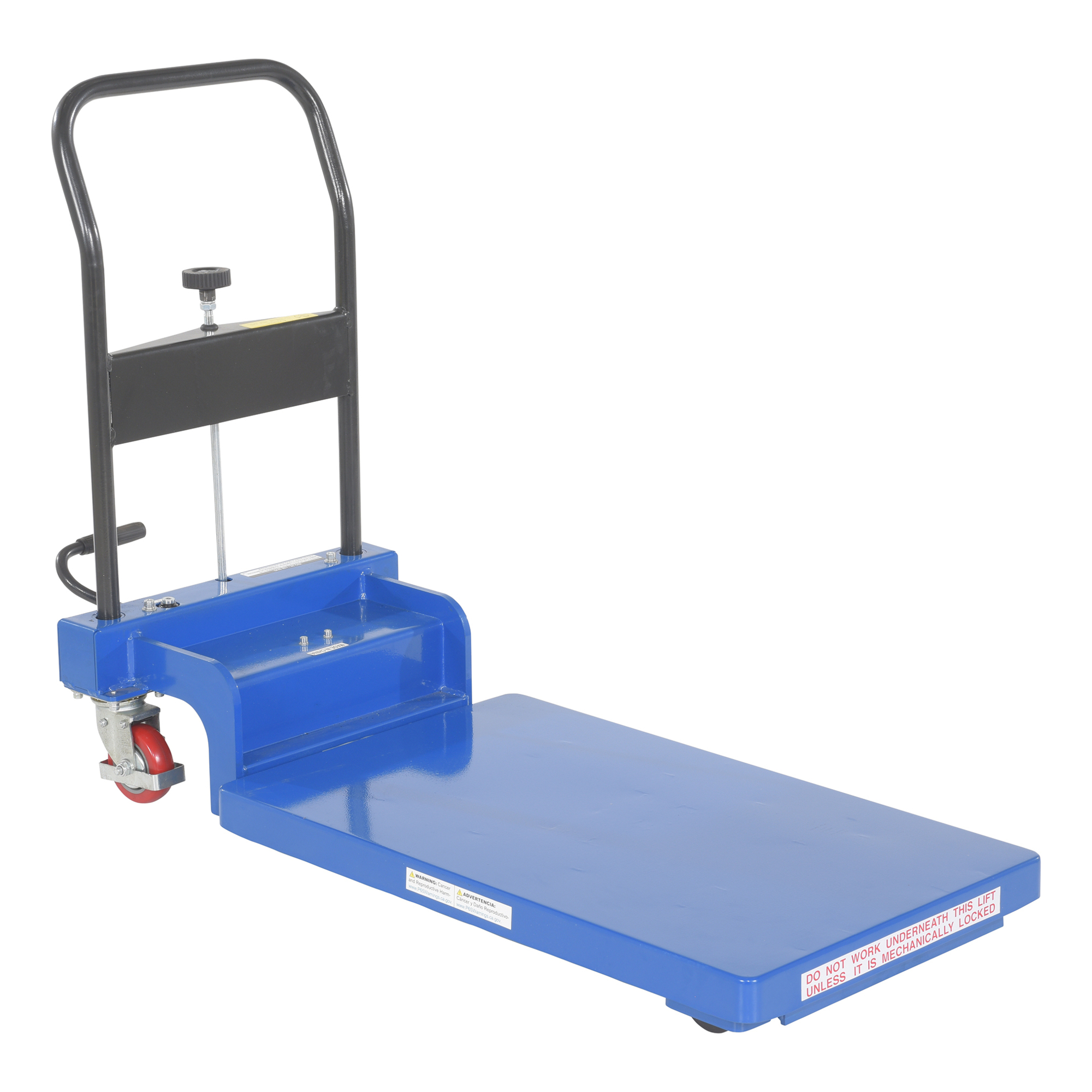 Vestil Auto Shift Low Profile Scissor Lift Cart - 400-Lb. Capacity, 3.5in. to 23.625in. Height, Steel, Model# CART-400-LP-AS